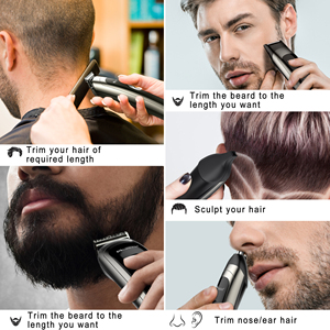 Tondeuse à cheveux multifonctionnelle 5 en 1 <span class=keywords><strong>SURKER</strong></span> LED, étanche, rechargeable par USB - Product Image 6