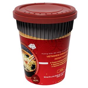 Plastic <b>cup</b> <b>noodles</b> 450ml 90g IML anti high temperature 100℃ PP food grade material <b>cup</b> with lid - Product Image 2