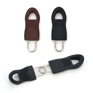 Wholesale luggage travel bag puller-Zippers Pulls Puller Slider Metal Pull Instant Detachable Travel Luggage Zipper Sliders For Suitcase