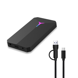USB 3.2 20gbps Loại C bên ngoài ổ cứng <span class=keywords><strong>HDD</strong></span> SSD bao vây <span class=keywords><strong>RAID</strong></span> Dual bay M.2 NVMe SATA SSD trường hợp cho máy tính xách tay - Product Image 2