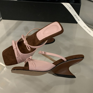 Chaussures à talons bas de 5 cm, nouvelles tendances de la mode, pantoufles élégantes, talons hauts pour femmes, chaussures à talons - Product Image 3