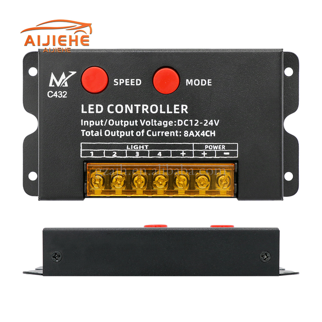 7 Channel Amplifier High Speed PWM Dimming signal RGB CCT LED Strip DC5V 12V 24V 30A 5CH Power Reapter