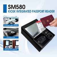 Lector de Pasaportes y Documentos Scanmax SM580 USB MRZ MRTDS con Captura de Imagen y Lector de Códigos de Barras