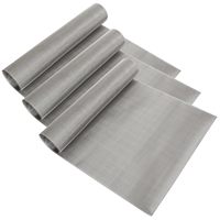 Maille filtrante / tamis en fil d'acier inoxydable tissé 310S de 1, 2, 3, 5, 10, 50, 100, 150, 300 microns, à mailles carrées, pliable, ISO9001