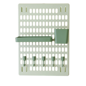 Pegboard Wall Shelf Rectangle Punch Free Wall Mounted Office Organizer Storage <b>Hooks</b> For Home Dorm Kitchen <b>Bathroom</b> - Product Image 4