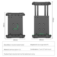 Pemegang tablet mobil berputar, sandaran kepala 1.5 inci bola kepala dan sendi soket kendaraan pertanian tablet pc dudukan untuk ram