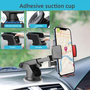 YT9138 yapışkanlı vantuz araba yıkanabilir vantuz için telefon tutucu Dashboard güçlü güç daha kararlı <span class=keywords><strong>Anti</strong></span> Shake telefon tutucu - Product Image 4