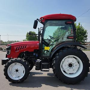 Tractor chino asequible de 4 ruedas motrices y 100 CV disponible con toldo o cabina de lujo, apto para uso agrícola. - Product Image 2