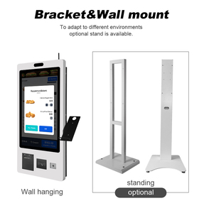 27 inch thanh toán đặt hàng kiosk màn hình cảm ứng đặt hàng với mã QR OEM cho khu vực dịch vụ bãi đậu xe treo tường & tầng thường vụ - Product Image 3