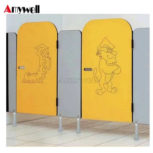Amywell Prix d'usine Résine phénolique hpl Panel School Toilet Cubicle