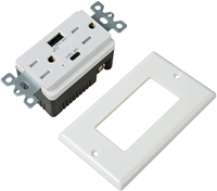 Prise de courant murale pour chargeur USB avec ports USB de type a et type C Prise de charge rapide 4.2A avec port USB