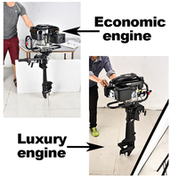 Moteur hors-bord à essence 4 temps 6,5 CV amélioré, nouvelle version avec système de contrôle du moteur Loncin