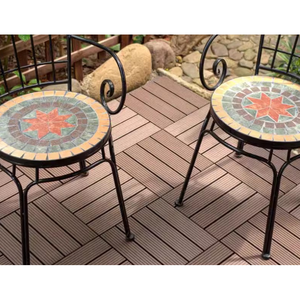 Dalles de terrasse en WPC pour extérieur, revêtement de sol composite bois-plastique pour intérieur - Product Image 6