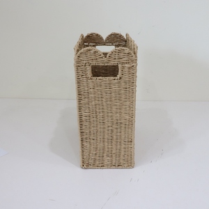 Eco-friendly RECTANGLE PAPER WEAVING <b>HAMPER</b> 100% Sustainable Handmade New Arrival Handcrafted Scallop Basket - Product Image 3