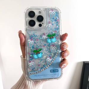 360 Glitter 3D cartone animato TPU custodia del telefono per PC custodie per <span class=keywords><strong>iPhone</strong></span> 15 <span class=keywords><strong>Pro</strong></span> <span class=keywords><strong>Max</strong></span> 14 13 <span class=keywords><strong>12</strong></span> 11 ragazza unica copertura del telefono - Product Image 5
