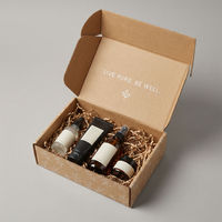 Échantillon gratuit, boîte d'expédition en carton ondulé personnalisée avec logo rose, boîte cosmétique, boîte en papier
