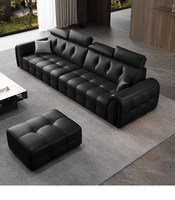 Nouveau Canapé en Cuir Italien Laurence 2026 – Luxe et Artisanat pour Salon, Cuir Véritable, Structure en Bois, Canapé en L pour Appartement et Hôtel