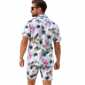 Vêtements polynésiens été décontracté grande taille tenues de plage Slip Shorts <span class=keywords><strong>et</strong></span> hommes chemise hawaï<span class=keywords><strong>en</strong></span> <span class=keywords><strong>Couple</strong></span> ensemble - Product Image 6