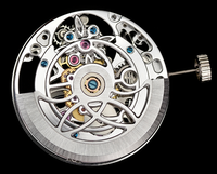 Mecanismo automático de Tourbillon para reloj, mecanismo de movimiento 3D53E, esqueleto asiático