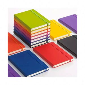 High Quality Bulk A5 Mini Leather Hardcover School Magazine Study Diary <b>Notebook</b> with Customized Logo & Printing 80 Sheets - Product Image 1