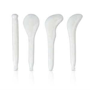 Ensemble de quatre pièces de stylo de pointage d'acupuncture en jade bâton de traction de tendon bâton de rasage en jade bâton de massage de grattage de jade - Product Image 6