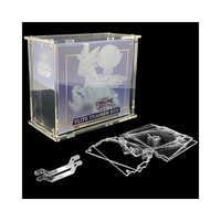 Vitrine ETB empilable en acrylique de 5mm d'épaisseur Boîte de jeu TCG Pokemoon Elite Trainer avec vis