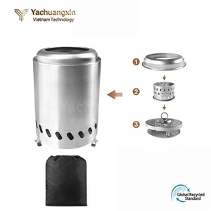 Estufa de Camping Moderna de Acero Inoxidable para Exteriores con Orificios de Ventilación para Leña, YACHUANGXIN VIETNAM YCX-09204 - Product Image 3