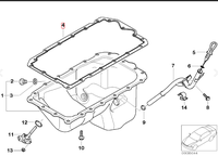 Nouvelle jointure de carter moteur pour pièces de rechange auto 11137511224 pour moteur N46, joint anti-fuite
