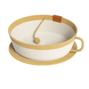 Summer rattan cat <b>bed</b>, suitable for all seasons, new style of rattan cat sleeping <b>bed</b> for cats in summer. - Product Image 1