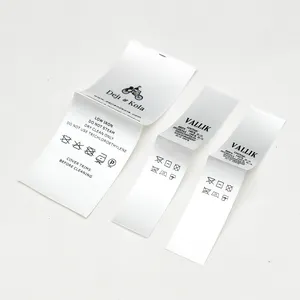 Custom Designer Brand Label with Hang Tag Including Printed Woven Embroidery Seal Tags for Shoes and Bags