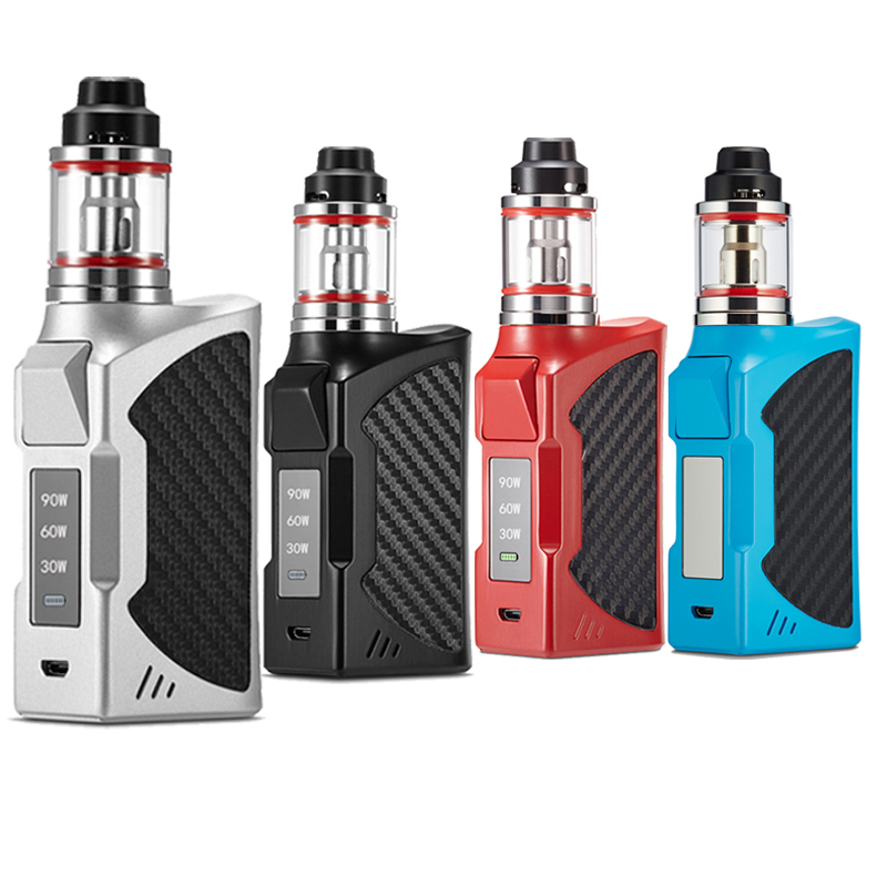 Shenzhen Wholesale Top Filling Big Smoke 90w electronic cigarettes vape Box Mod kits