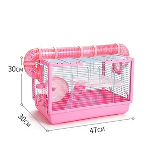 Sang trọng syrian dây lưới <span class=keywords><strong>Stackable</strong></span> 3 tầng màu xanh màu hồng hamster lồng Acrylic để bán - Product Image 2