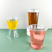 Tengyue 7oz-16oz emballage en plastique jetable PET clair tasses boisson froide à emporter café glacé Latte jus Smoothie verre