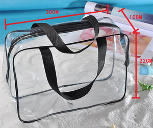 Estilo <span class=keywords><strong>Simple</strong></span> transparente bolsa de cosméticos LOGO puede ser personalizado transparente bolsa de cosméticos - Product Image 4