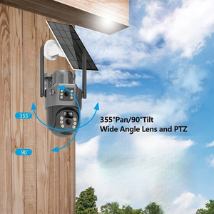 8000mAh Large Battery <strong>4MP</strong> Dual Lens PTZ <strong>Camera</strong> 4G SIM Card Solar Powered Outdoor CCTV Security System - Product Image 5