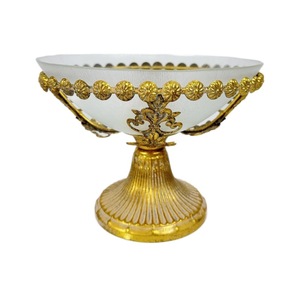 Jarrón de cristal hueco retro europeo, maceta hidropónica de metal dorado, jarrón decorativo tradicional para decoración del hogar y hoteles - Product Image 5