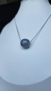 Collier en jadeite Paradise en argent sterling, vente chaude, avec chaîne en argent 925 certifiée NGTC, bijoux élégants pour femmes, cadeau - Product Image 2