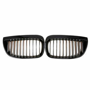 Rejilla de parachoques delantero BMW negra de plástico ABS para Serie 1 E81 E87 2004 2007, actualización de estilo. - Product Image 4