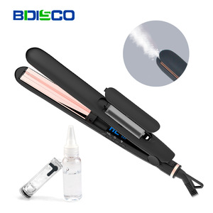 Hair Straightener Curling Iron Dual Purpose Ceramic Plates Temperature Adjustment For Dry Wet Hair Students Use - Product Image 3