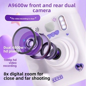 Cámara Instantánea para Niños con Pantalla de 2.0 Pulgadas, Material ABS, Imprime <span class=keywords><strong>Fotos</strong></span> a Color al Instante, Grabación de Video - Product Image 3