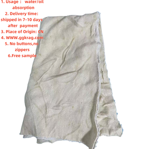 Chiffon d'essuyage industriel en coton 100% super absorbant, couleur blanche, forme rectangulaire, usage hôtelier - Product Image 3