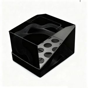 Caja de Exhibición de Cartón Corrugado Impresa Personalizada para Pre-Rolls al por Menor, Diseño en Relieve, Papel Kraft Reciclable Esencial - Product Image 1