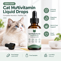 Gouttes liquides multivitaminées pour chats, complément vitaminique pour animaux de compagnie, formule personnalisée OEM ODM