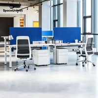 Bureau debout électrique réglable en hauteur SpaceUnited, double moteur, levage rapide, bureau assis-debout, bureau à domicile intelligent