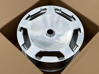 Jantes en alliage forgé JG Factory sur mesure, modèle One Piece 6061-T6, finition chrome miroir, entièrement recouvertes, 6 découpes, style rétro pour modification de SUV