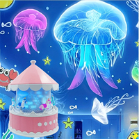 Proyector de Luz Nocturna con 21 Películas y Música para Bebés y Niños, Recargable por USB, Giratorio 360°, Carrusel para Dormir, Lámpara Proyectora de Estrellas y Galaxias para Regalo