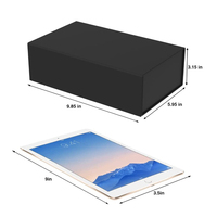 Boîte cadeau rigide en papier personnalisée avec logo imprimé, emballage de luxe haut de gamme avec rabat magnétique, boîte pour téléphone portable doublée d'éponge