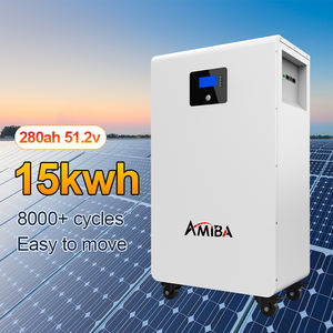 Système de stockage d'énergie domestique divisé, batterie <span class=keywords><strong>rechargeable</strong></span> LiFePO4 51,2 V, pack de batteries 15 kWh, classe de protection IP55, BMS, montage mural - Product Image 1