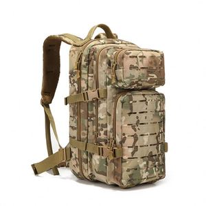 Sac à dos imperméable à découpe laser, multifonctionnel, pour sports de plein air, alpinisme, sac tactique 3P camouflage - Product Image 6
