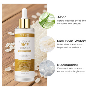 Nhãn hiệu riêng vỏ bắn Glow gạo Ampoule tẩy tế bào chết màu đen và trắng gạo lột Glow Ampoule mềm tẩy tế bào chết huyết thanh - Product Image 2